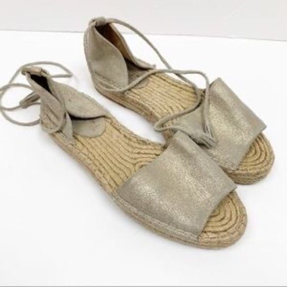 Splendid Shoes - Splendid | Edna Metallic Leather Espadrilles